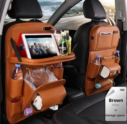Leather Car Storage Bag | Multifunction Waterproof Car Organizer
