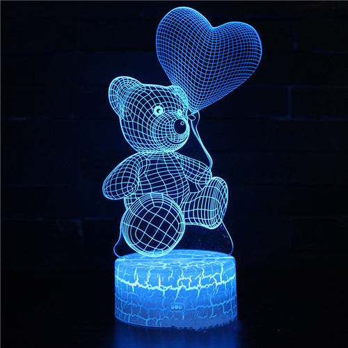 3D Acrylic Lamp | USB LED Night Lights