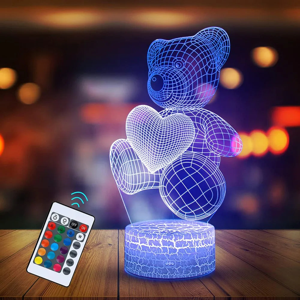 3D Acrylic Lamp | USB LED Night Lights