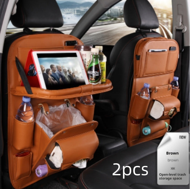 Leather Car Storage Bag | Multifunction Waterproof Car Organizer