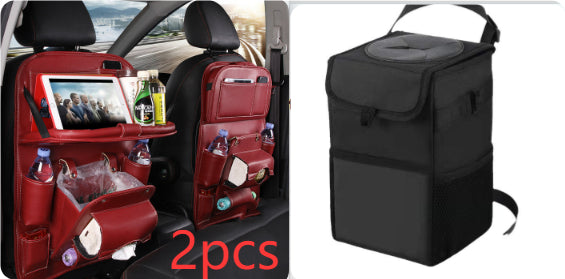 Leather Car Storage Bag | Multifunction Waterproof Car Organizer