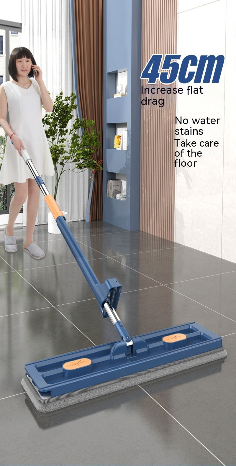 360 Rotating Large Flat Mop For Home Cleaning Floors